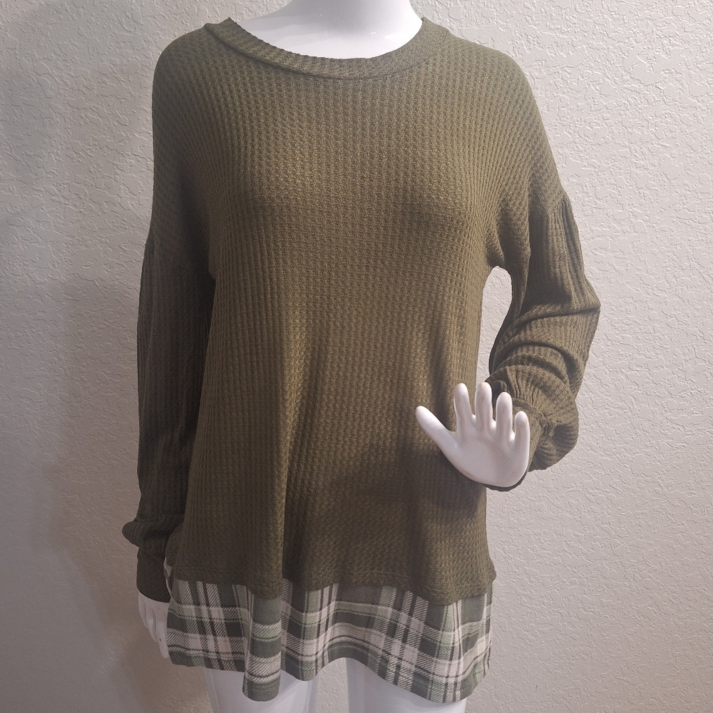 Orange Farm Balloon sleeve Top